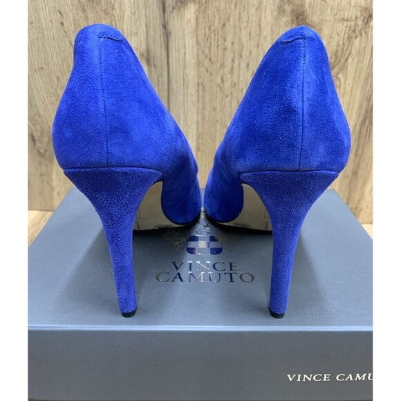 Vince Camuto Women Kain 4” Slip On Point Toe Heels  Pump Mazarine Blue Sz 7.5 M - Picture 7 of 16